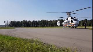 Горные Вертолеты перевозят каску Путина на внешней подвеске